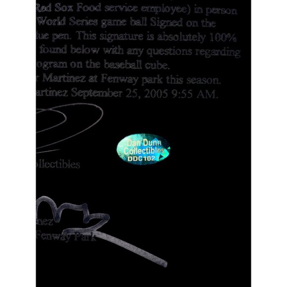 2004 World Series Signed MLB Johnny Damon Authenticated Baseball Sports Memorabi - Picture 10 of 10